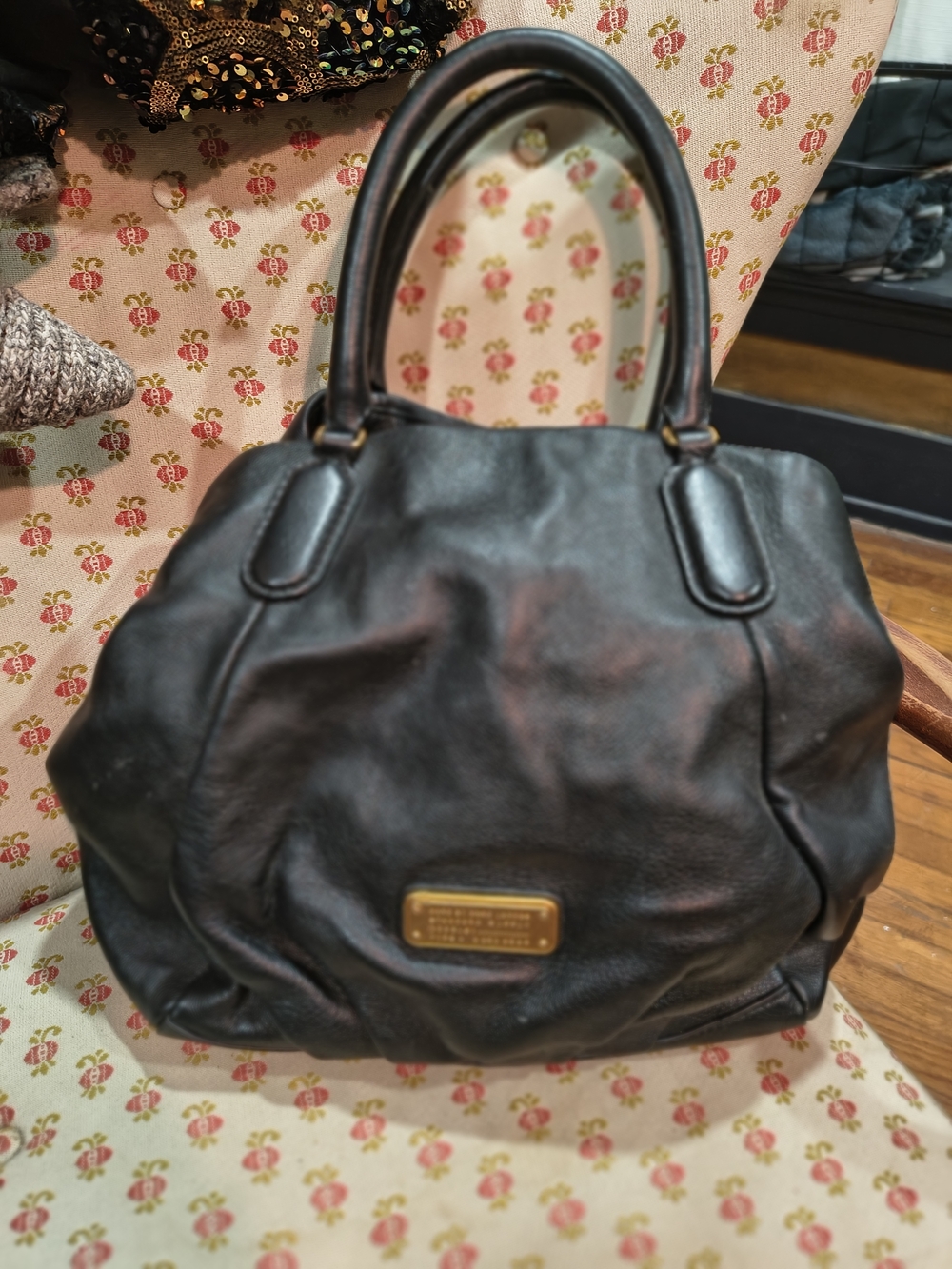 Marc by Marc Jacobs Black Leather Top-Handle Satchel